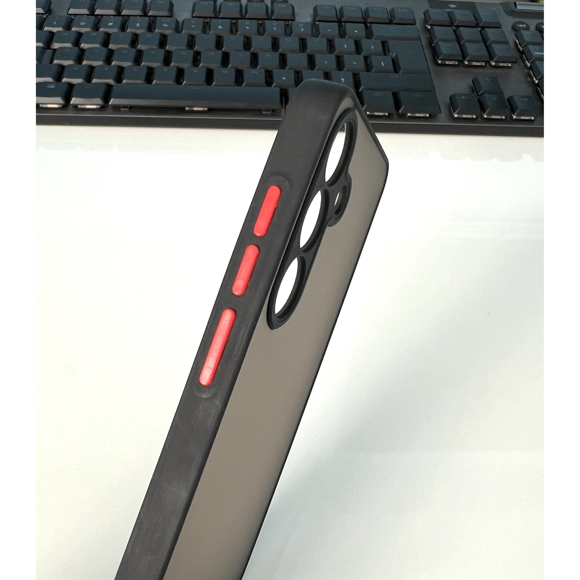 Husa Premium cu protectie la camere si finisaj mat, compatibila cu Samsung Galaxy S24 Plus / Negru