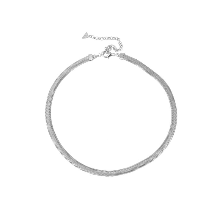 Colier Max Dilon, lant tip sarpe, placat cu aur 24k, 37x6mm, ajustabil, auriu