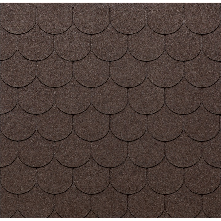 Битумни керемиди, Tegola, 100x34см, 2,32 м2, Кафяв