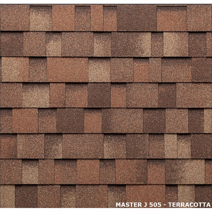 Битумни керемиди, TEGOLA MASTER J, теракота, 100x34cm, комплект 2m²