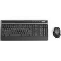 Kit tastatura + mouse wireless Hama KMW-600, multimedia, QWERTY, negru/antracit