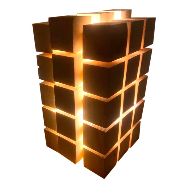 Veioza din Lemn Lucrata Manual – Unicitate si Stil