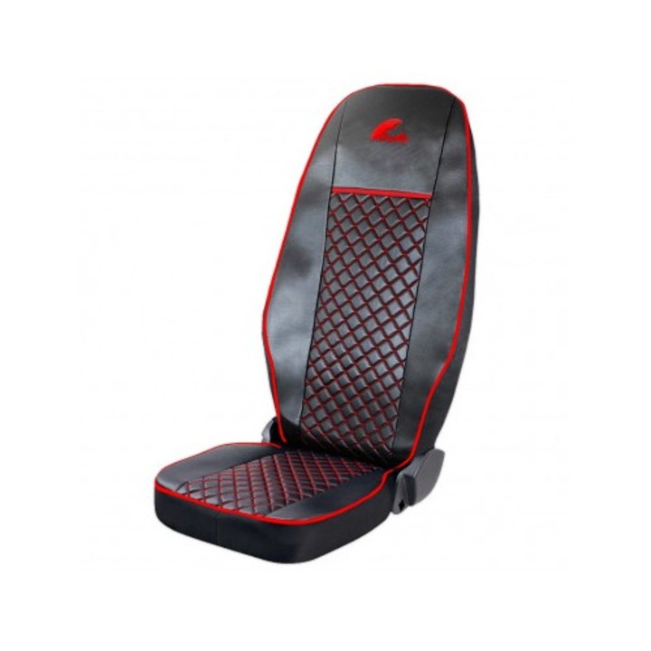 Комплект калъфи за седалки, За Mercedes Actros EURO 5, черен / червен
