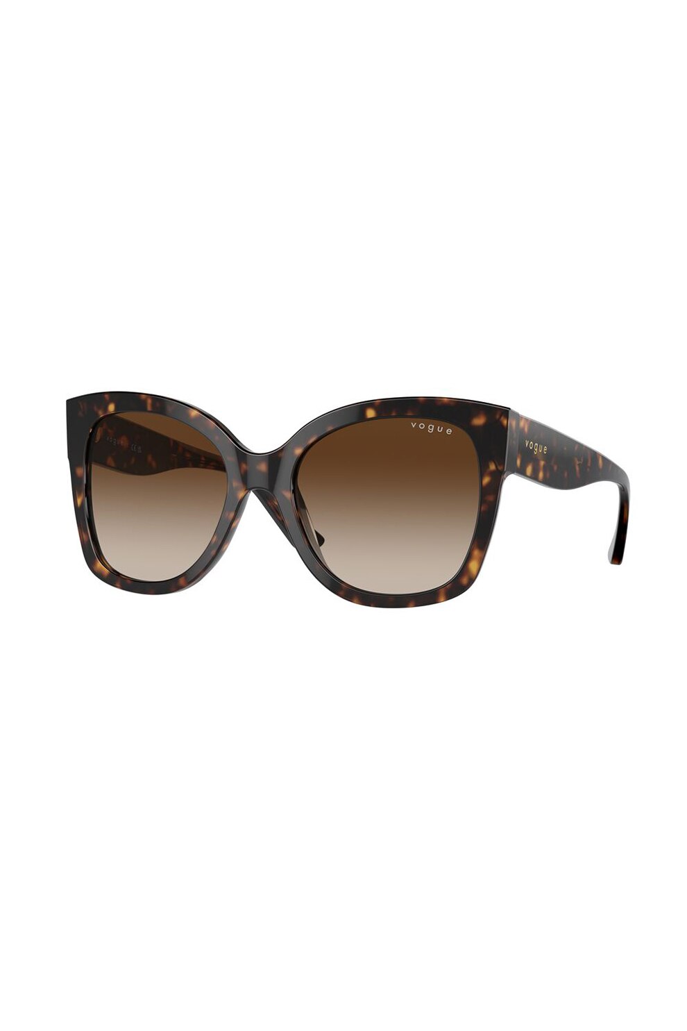 VOGUE EYEWEAR, Ochelari de soare butterfly cu lentile in degrade, Maro, 54-19-140