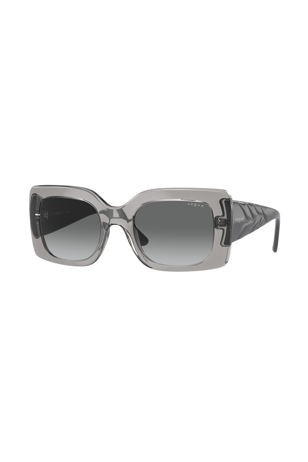 VOGUE EYEWEAR, Ochelari de soare dreptunghiulari cu lentile uni, Gri, 52-21-135