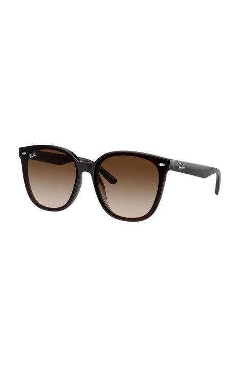Ray-Ban, Ochelari de soare patrati unisex, 66-15-145, Negru stins