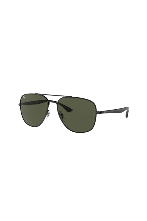 Ray-Ban, Uniszex aviator napszemüveg egyszínű lencsékkel, 56-15-135, Fekete