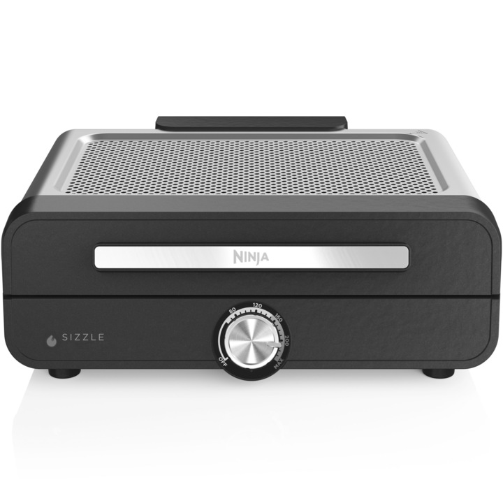 Електрическа скара Ninja GR101EU, 220-240v, Регулируема температура 60-260°C, 1450 W, 51-60 Hz, Черен