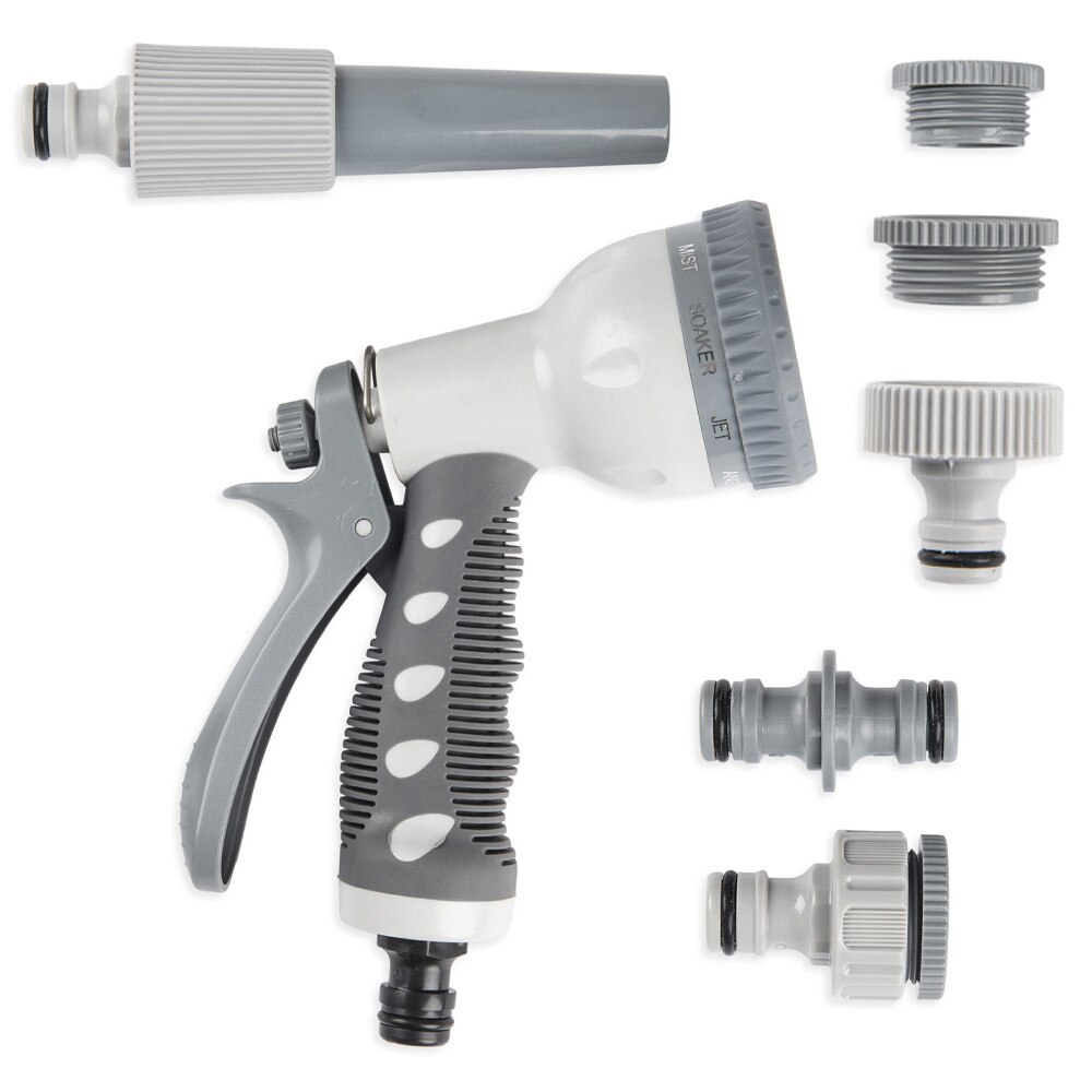 Set carucior furtun JohnGreen 50m cu furtun de 1/2 inch, pistol de ...