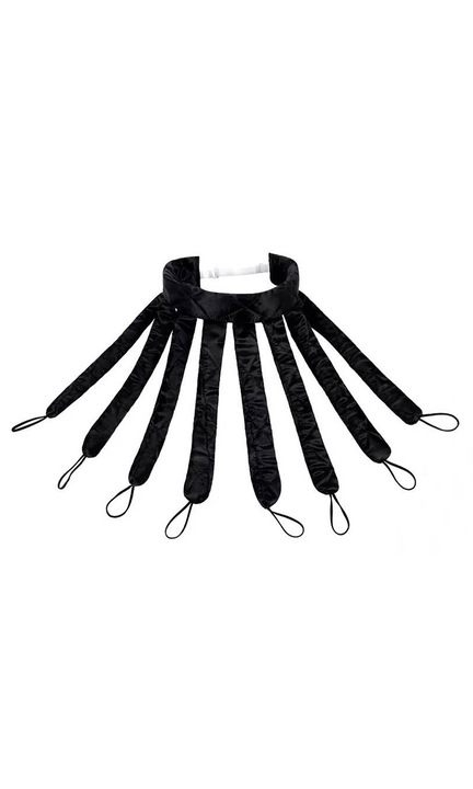 Ondulator de par fara caldura, peste noapte, bucle de caracatita pentru par lung, negru