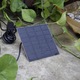 Fantana arteziana cu panou solar, John Green, pentru iaz, piscina, iaz de peste, baie de pasari, gradina, duze incluse, dimensiune 110x110x25mm, negru