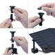 Fantana arteziana cu panou solar, John Green, pentru iaz, piscina, iaz de peste, baie de pasari, gradina, duze incluse, dimensiune 110x110x25mm, negru