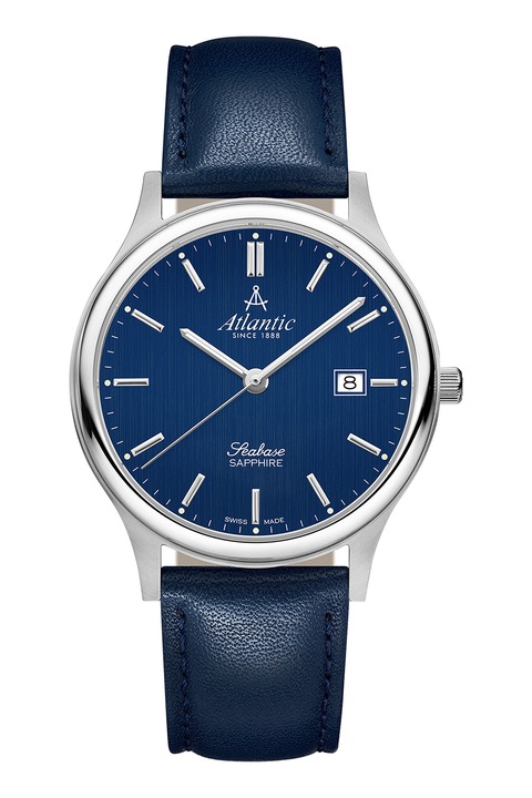 Atlantic, Часовник с кожена каишка, Тъмносин