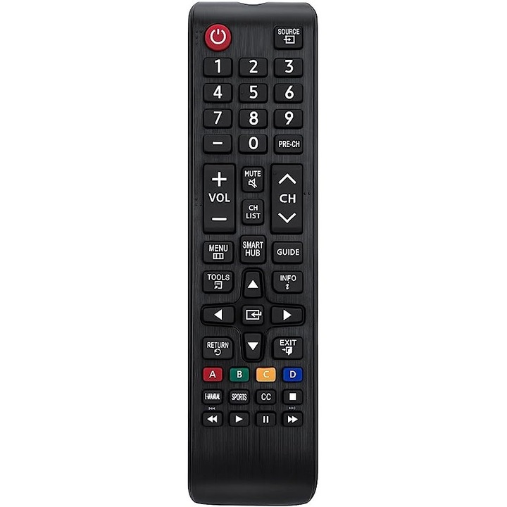 Универсално дистанционно, съвместимо с всички LED/LCD телевизори Samsung Smart TV, черно