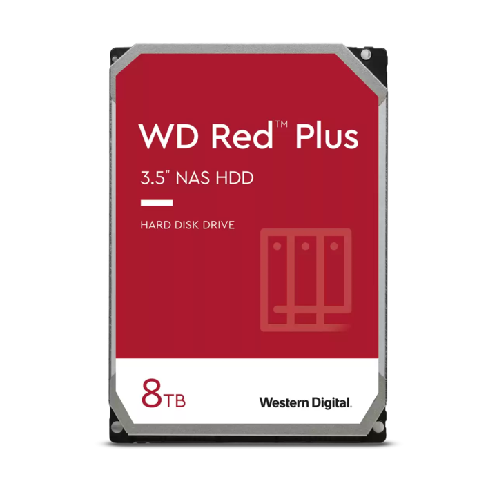 Хард Диск Western Digital Red Plus, 8TB, SATA-III, 5400 об/мин, 3.5" EoL
