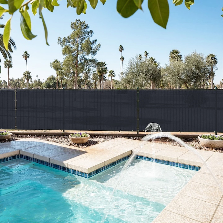 JohnGreen Kerítés belátásgátló háló, 1,5 m x 25 m, 90 %-os, Antracit