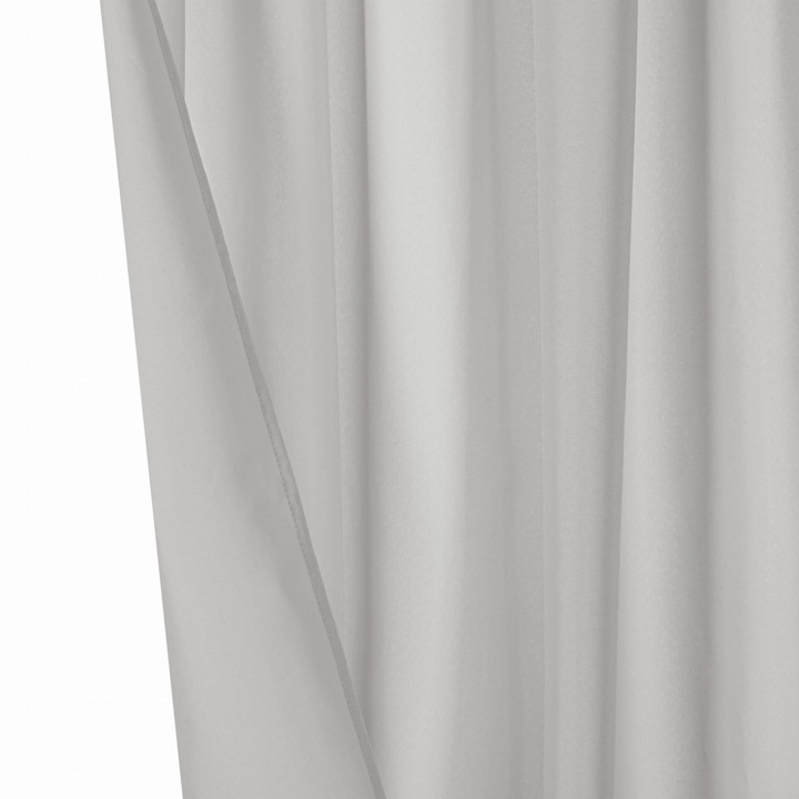 Кухненско перде Spod Igly i Nitki, полунепрозрачно, сиво, 140x175см, полиестер