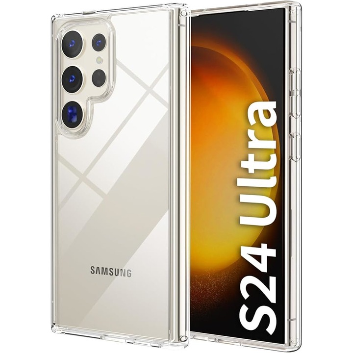 Telefontok, polikarbonát, Samsung Galaxy S24 Ultra-hoz, átlátszó