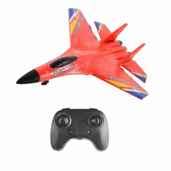 Играчка самолет, акробатичен, с дистанционно управление, 2.4G Червен