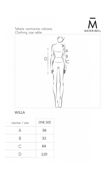 Rochie, Merribel, Willa, Poliester, Roz, One Size