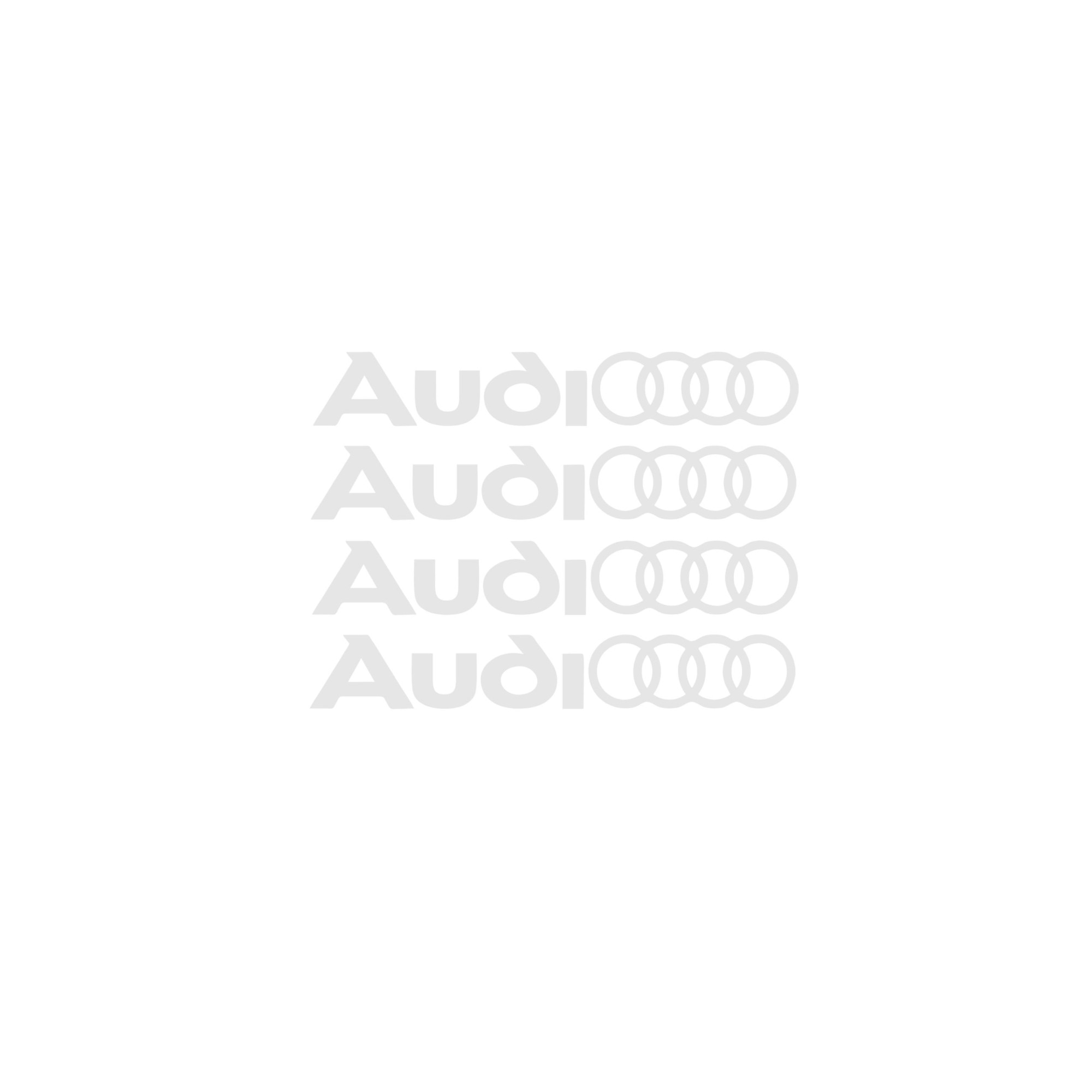 Sticker Auto Set Stickere Auto - Manere Usa - Audi, Alb, 13x2cm