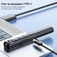 Безжичен презентатор с червен лазер, дистанционно PPT управление, Type-C интерфейс, черен
