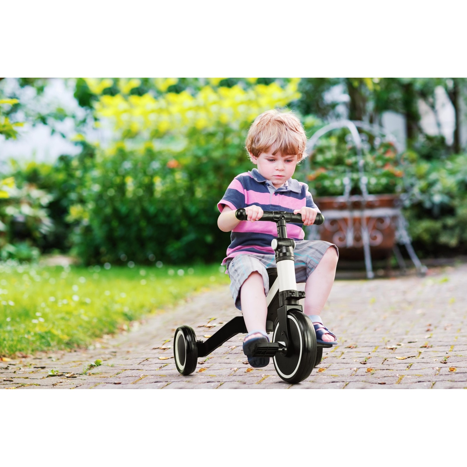 Bicicleta 2 in1, Zola®, cu 3 roti, cadru din aluminiu, manere din
