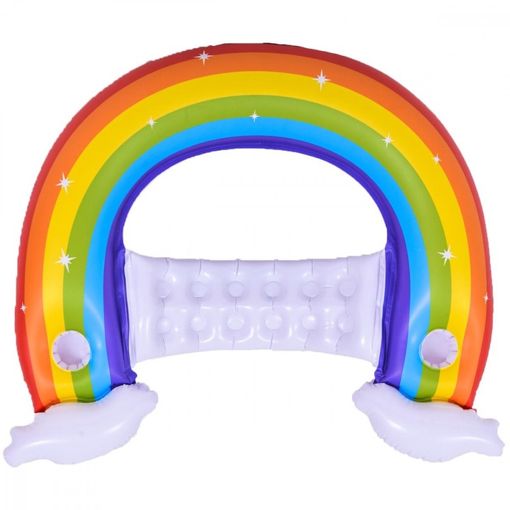 Felfújható úszószék szivárvány 107x95x23cm 37606