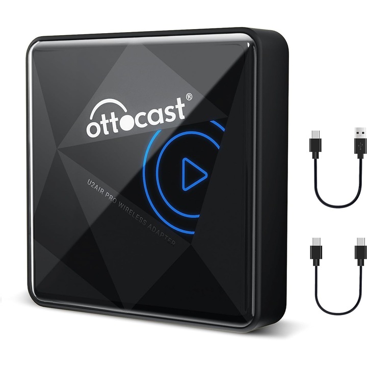CarPlay Ottocast U2-Air PRO безжичен адаптер, за жична автомобилна система, непрекъсната свързаност