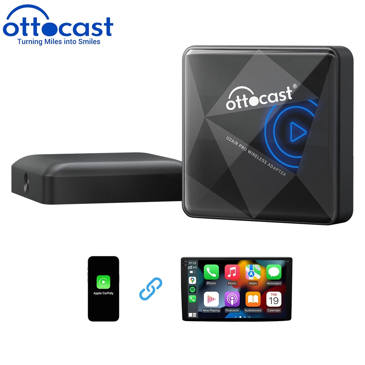Adaptor wireless, OTTOCAST® U2-Air Pro, compatibil cu Apple