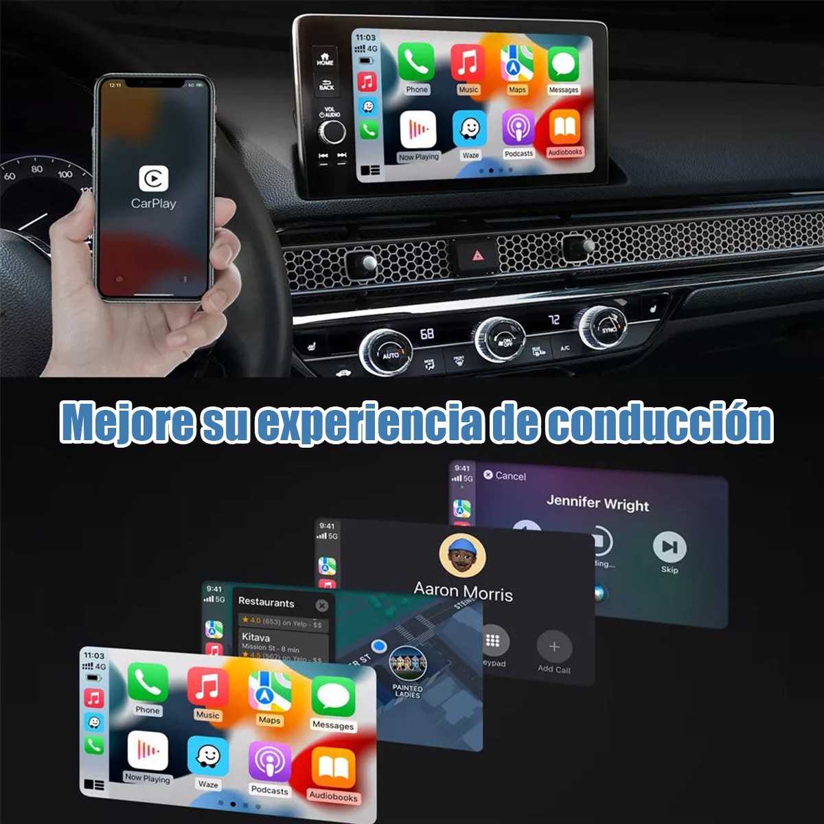 Adaptor wireless, OTTOCAST® U2-Air Pro, compatibil cu Apple