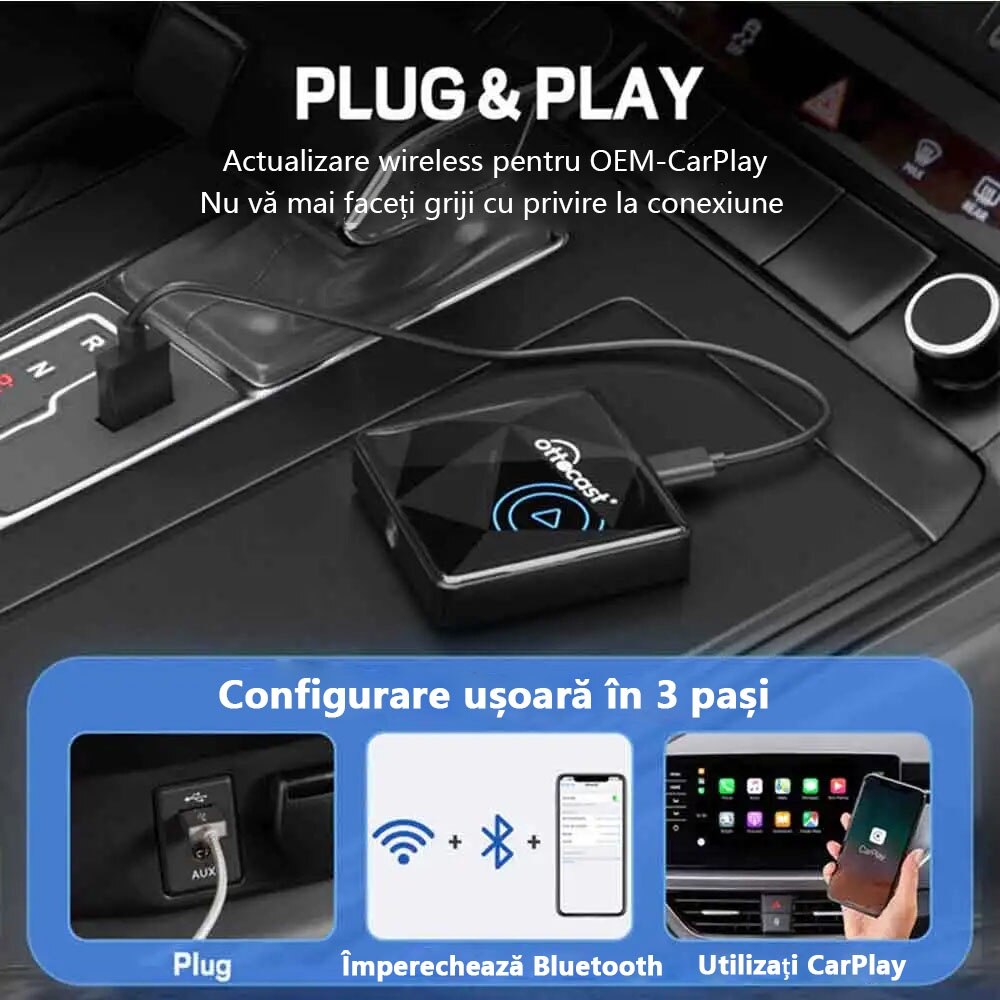 Adaptor wireless, OTTOCAST® U2-Air Pro, compatibil cu Apple