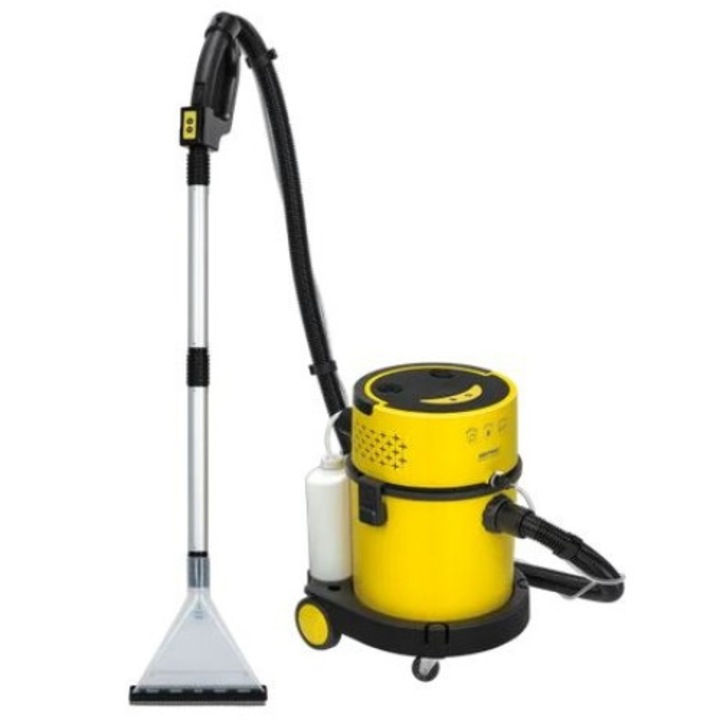 Прахосмукачка, MPM MOD-48 1200 W, 17 KPA, 20 l Воден филтър, HEPA, Сухо-Мокро, Черно-Жълто