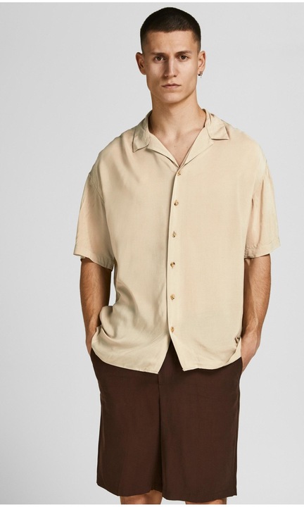 JWHTROPIC rövid ujjú ing, Sáfránysárga