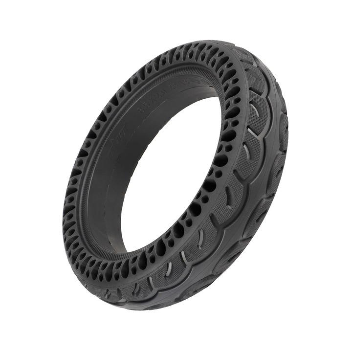 Anvelopa tubeless semi-plina ULIP 8.5x2", neagra cu margini rosii, pentru trotinete electrice, set 1 articol