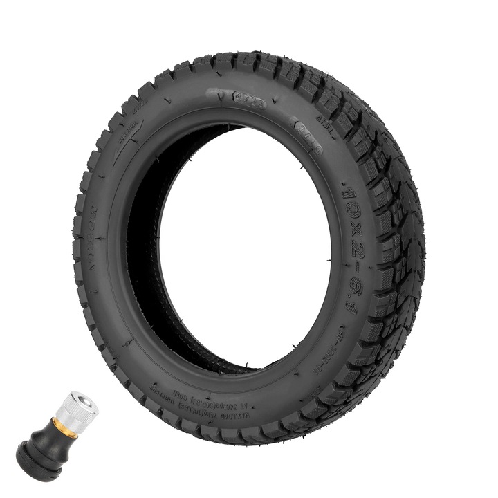 Anvelopa Cauciuc ULIP 10x2-6.1" cu gel pentru Trotineta Electrica Xiaomi M365 PRO/PRO 2, Negru