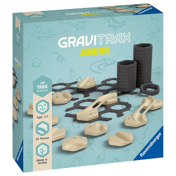 Конструктор GraviTrax Junior - Trax, 35 части