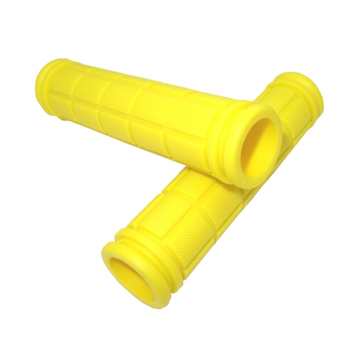 Set 2 manere cauciuc INOPARTS pentru trotineta electrica, galben, 12cm