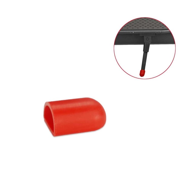 Capac picior de parcare pentru trotineta electrica INOPARTS, rosu, silicon, compatibil cu Xiaomi M187/M365/M365 Pro/Pro 2/1S/Essential/Ninebot Max G30/Motus Scooty 8,5 si 10