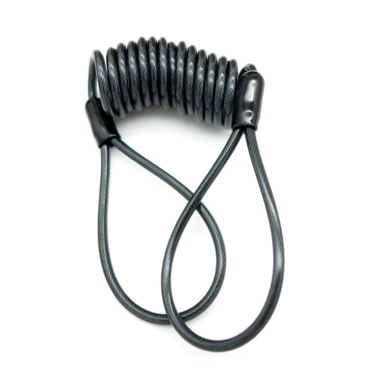 Cablu de Securitate pentru Blocare la Trotinete Xiaomi M365/PRO / PRO 2 / 1S / Essential / Ninebot MAX / Motus Scooty | Culoare NEGRU | Lungime 100cm | Rezistenta Inalta