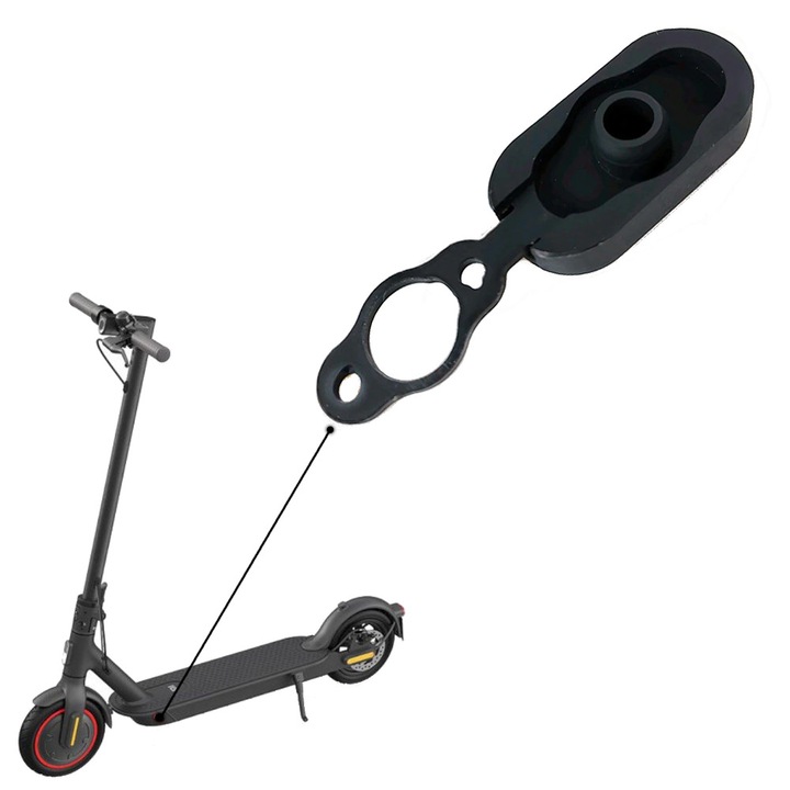 Capac port incarcare INOPARTS pentru trotineta Xiaomi, negru