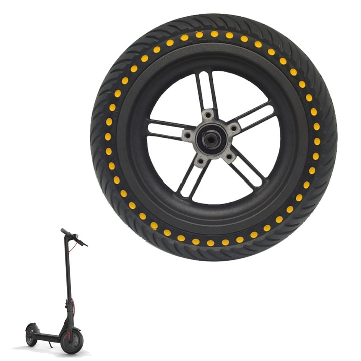 Roata din spate cu anvelopa semi-solida 8.5x2"" Yellow Dot pentru Xiaomi M365 PRO / PRO 2