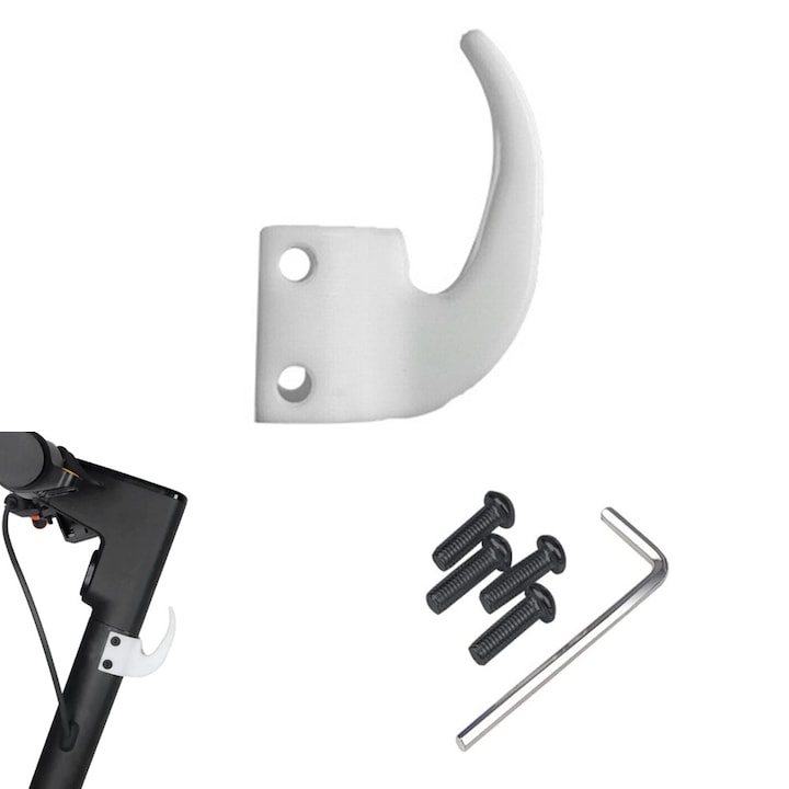 Carlig de fixare pentru Ninebot Max G30 / Motus Scooty 10 - WHITE