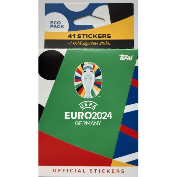 Joc de carti - Eco pack EURO 2024 (41 autocolante + 1 autocolant cu semnatura aurie)