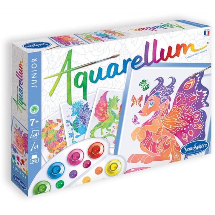 Set pictura Aquarellum Junior, SentoSphere Smoki, 4 Anotimpuri
