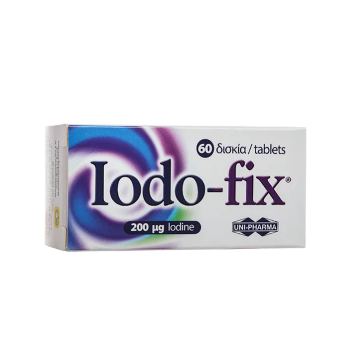 Supliment alimentar UNI-PHARMA Iodo Fix, iod, 200mg, 60 tablete