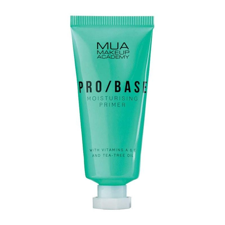 Baza de machiaj MUA Pro Base, hidratanta, cu vitamine A/E, ulei arbore de ceai, 30ml