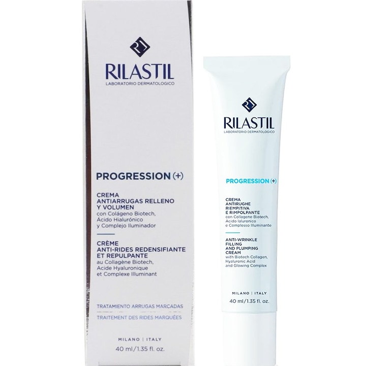 Rilastil Progression arckrém, ránctalanító, feltöltő és volumennövelő, 40ml