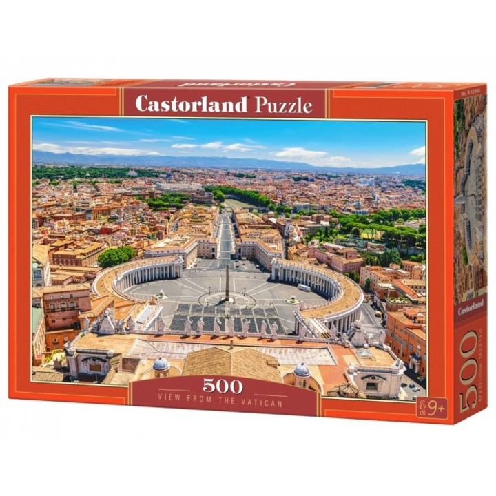 Puzzle Castor View from the Vatican, 500 piese, 47x33cm