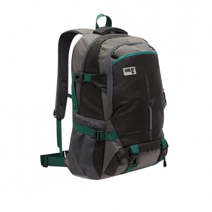 Rucsac drumetie, Nils Extreme, Panza Oxford, 45 L, Gri / Negru